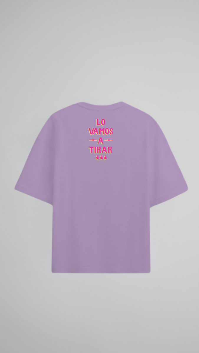 Camiseta Lo vamos a tirar (rosa) x Lentes Púrpura